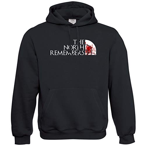 Viper The North Remembers Thrones Hoodie (Black, XXL)