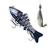 Lures da al Bar, esche da all'oro | Swimage a Pesci a Più articolazioni con Gancio - Esca a Naufragio Lento Colorato, Tocco da alla Linea per esterno