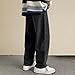 Maiyifu-GJ Men's Wide Leg Relaxed Fit Jeans Baggy Fashion Casual Denim Pants Streetwear Loose Jean Trousers (Black,XX-Large)