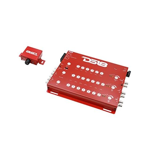 DS18 KEQ20 20 Band Pre-Amp Equalizer with 6 Channel Line Driver & Remote Subwoofer Control, RED, One Size