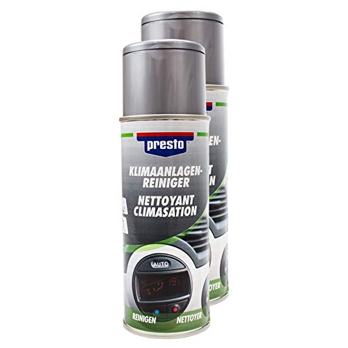 Presto 2X 215995 KLIMAANLAGENREINIGER Reinigung LUFTERFRISCHUNG DUFT 400 ml