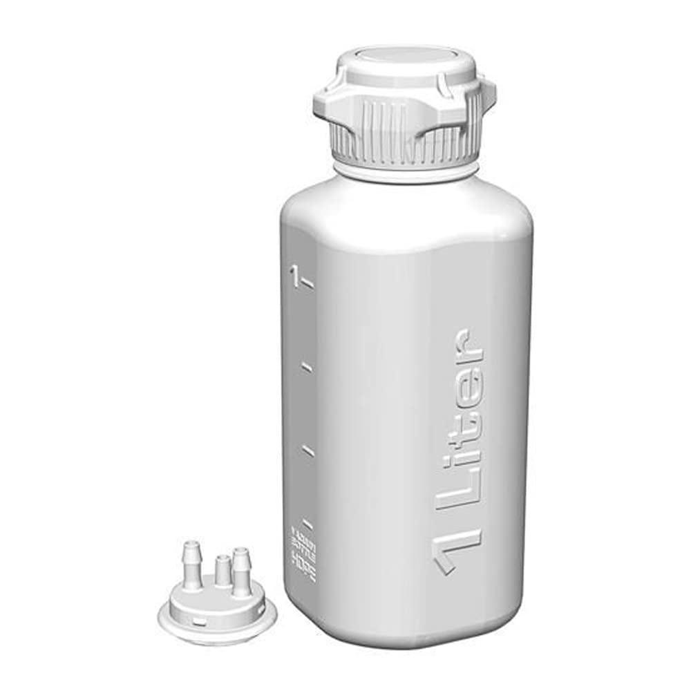 Thomas 162-2102-OEM-TMS Heavy Duty Vacuum Bottle, 2 L, 53 mm Cap Size, 11.9" Height, 4.7" Width, 4.7" Length, HDPE/Polypropylene (Pack of 1)