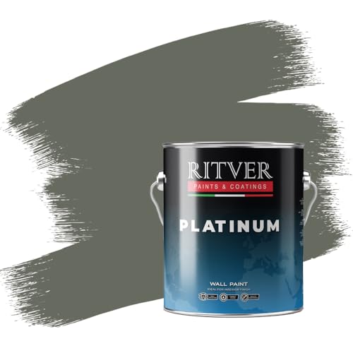 Ritver 3.6 Litre Matte Emulsion Paint for Home Decor Premium Interior Wall Paint for Smooth Finish & Modern Wall Decor Premium Low Odor Home Wall Paint - Wadi Green