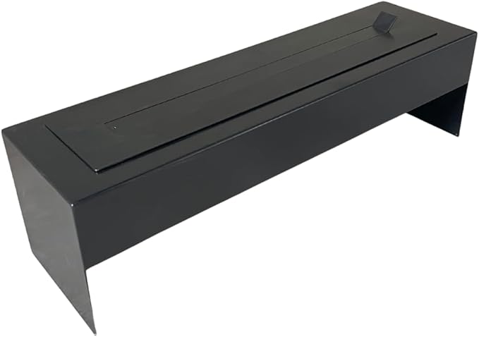 Lareira Ecológica Industrial Portátil Preta com 70 cm