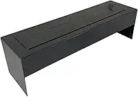 Lareira Ecológica Industrial Portátil Preta com 70 cm