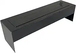 Lareira Ecológica Industrial Portátil Preta com 70 cm