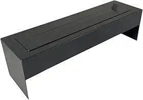 Lareira Ecológica Industrial Portátil Preta com 70 cm