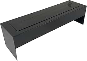 Lareira Ecológica Industrial Portátil Preta com 70 cm