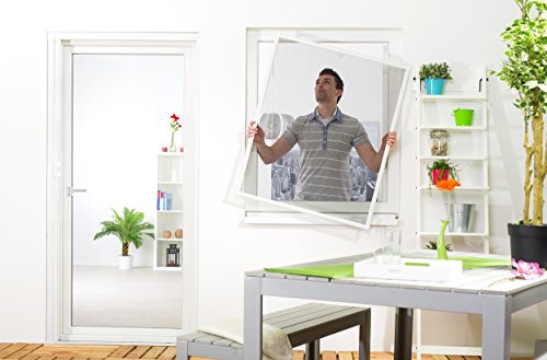 Culex 101550201-VH Fensterfliegengitter Basic 100x120cm weiß