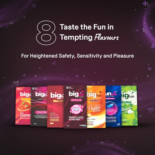Image of Bigfun Xtra Time Climax Control Condom | Ribbed, Dotted & Contoured Design | Pack of 3
