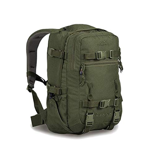 Wisport Mochila táctica de senderismo Ranger 30 L verde oliva