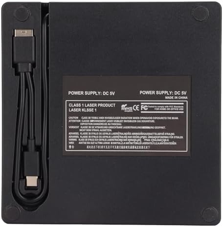 SUNGOOYUE 외장 DVD 드라이브 박스, 탈착식 USB3.0/2.0 5Gbps 노트북 광학 드라이브 인클로저 12.7mm/9.5mm DVD RW 드라이브용, 맥OS와 호환 — 사진 7