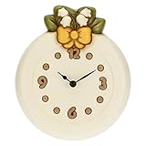 MATERIALE - CERAMICA THUN - Orologio da parete tondo in ceramica - Living, orologi - Idea regalo - Ø 18,5 cm; profondità 4,7 cm
