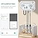 Yewhick 24/7 Online WiFi pH EC Monitor, EC PPM pH Mete Hydroponic Nutrients Smatr Monitor, APP Online Nutrient Meter with Data Logger Function for Nutrient Reservoir Water Tank DWC Indoor Garden