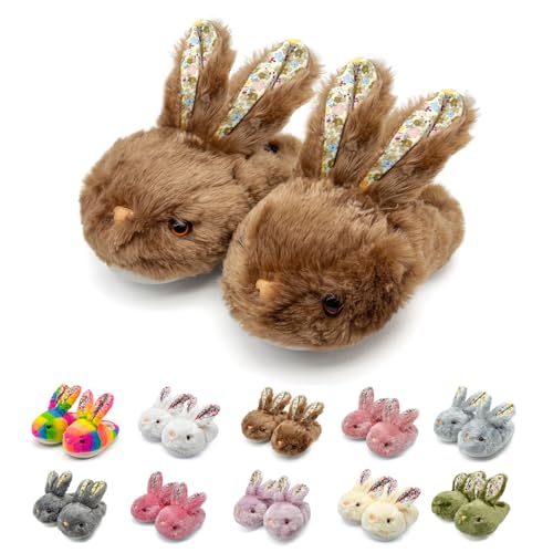 Fluffy Rabbit Slippers for Adults