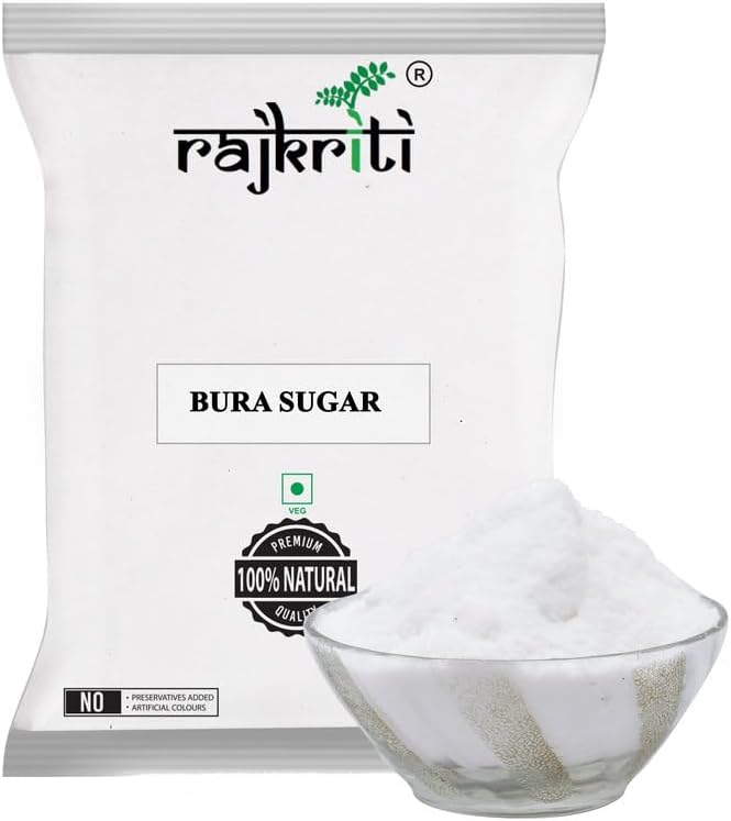 Rajkriti Premium Sulphurless Bura Sugar Powder for Mithai/Lassi, 1Kg