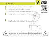 HANDLEZONE® Bathroom Toilet Door Thumb Turn and Release Deadbolt Kit - Dual Finish Polished/Satin Nickel - 76mm Bolt with 57mm Backset - Image 5