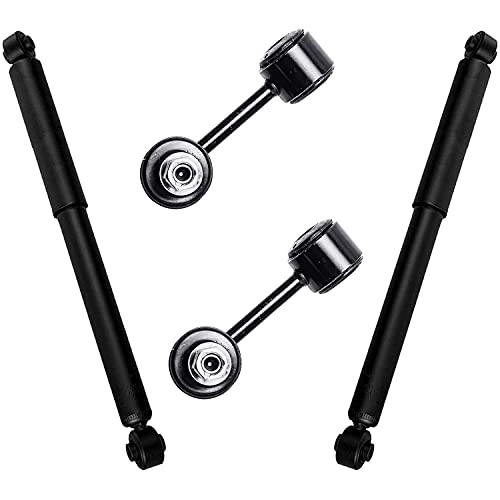 Image of Detroit Axle - Rear Shock Absorbers Sway Bars for 2006-2012 Ford Fusion 2007-2012 Lincoln MKZ 2006 Zephyr 2010-2011 Mercury Milan, 2 Rear Shock Absorbers and 2 Sway Bar End Links Replacement