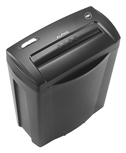 GBC Alpha Cross Cut Paper and Credit Card Shredder with 14 L Bin - Black
