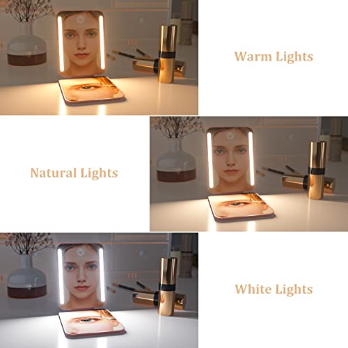 WOBSION Travel Makeup Mirror with Light - Image 4