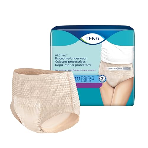 TENA ProSkin Small-Medium Nude-Colored Adult Female Moderate, 80 ct | Designed for maximum absorbency. This underwear is 100% breathable which helps maintain your skin's natural moisture balance - image 3