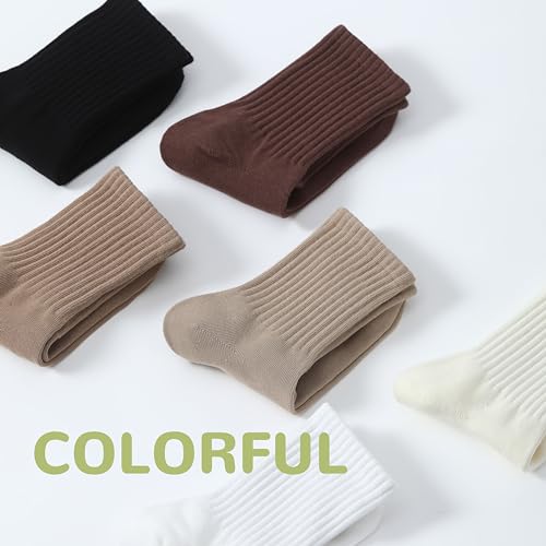 Image of Women Crew Socks Casual Athletic Socks Thin Calf Socks For Women