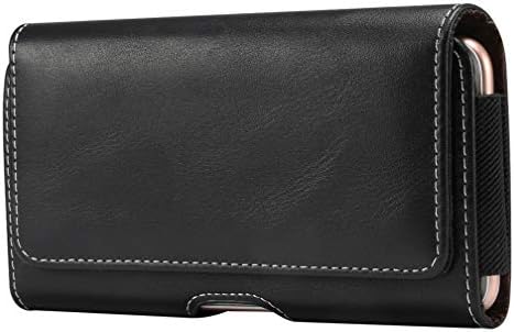 スマホケース ベルト通し, YODIMDA 横型 携帯ホルダー対応 iPhone 14 Plus,13 Pro max, 12 Pro max Xperia,Sense 4 plus ベルト通しケース