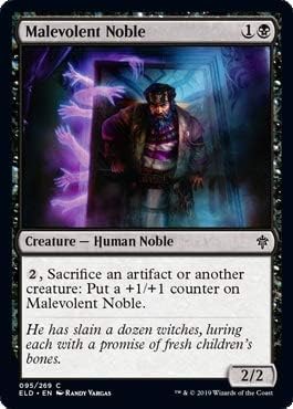 Magic: The Gathering - Malevolent Noble - Foil - Throne of Eldraine