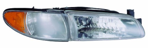 1997-2003 Pontiac Grand Prix Headlight Headlamp & Bulb Front Head Lamp (with Corner Light) Right Passenger Side (1997 971998 98 1999 99 2000 00 2001 01 2002 02 2003 03)