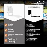 PureMounts Uchwyt na głośniki do Sonos Era 300, uchwyt ścienny na głośnik z zarządzaniem kablami, wychylny +/-45°, udźwig 3 kg, biały