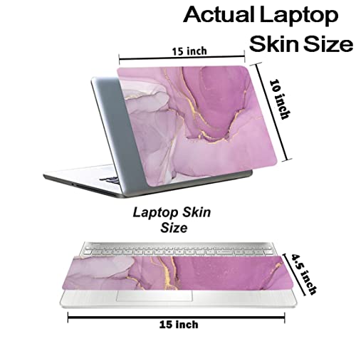 Image of Marbel D12 Top+Wrist Pad Vinyl Laptop Skin /Sticker /Cover for 15 to 15.6 Inches Laptops Laminated-Removable-HD Quality Compatible for Hp-Dell-Sony-Lenovo-Asus etc.(15x10 Inches)