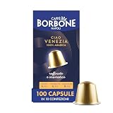 Caffè Borbone Miscela Ciao Venezia - 100 Capsule ALLUMINIO (10 confezioni da 10) - Compatibili con le Macchine ad uso domestico Nespresso®*