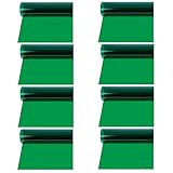 8 filtros de gel de color verde. Utiliza las combinaciones de estos filtros para obtener efectos increíbles. Adecuado para luz de cabeza roja de 800 W (se derrite si es superior a 800 W).