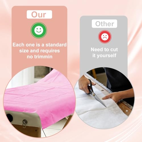 Image of Spa Bed Sheets Disposable Massage Table Set, 30 Pcs Massage Sheets Cover Non-Woven Fabric for Beauty Salon, Hotels, 70'' x 31''