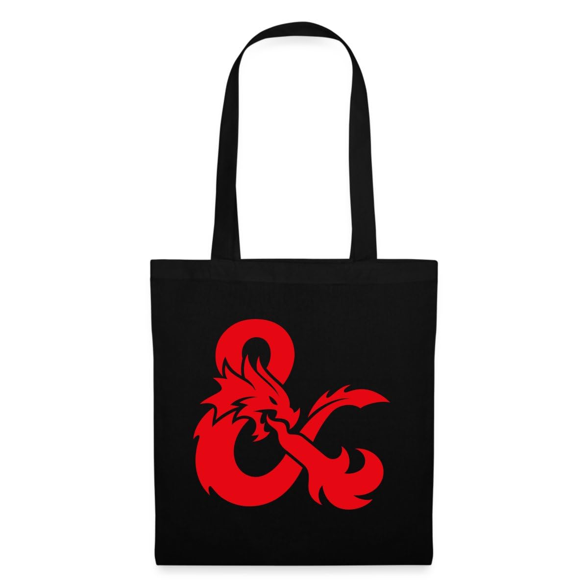 Spreadshirt Dungeons And Dragons Logo In Red Tote Bag