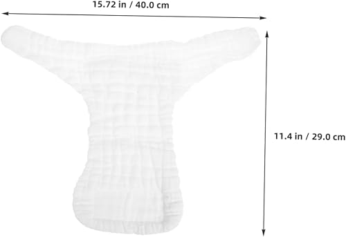 Miniatura 2 de FRCOLOR 5 pañales reutilizables de algodón para pañales de algodón para inserción de pañales de alta absorción, pañales de tela duraderos para el