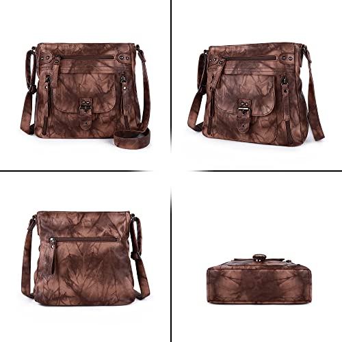 Image of Angel Kiss Crossbody Bags Shoulder Bags and Handbags for Women Multi Pocket Daily Soft Hobo Purses Medium Size