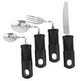 Besteck für senioren mit zittern – besteck mit großen griffen lässt sich leicht überallhin mitnehmen und sorgt für zufriedenstellendes gefühl beim . besteck für erwachsene mit handicap und griffen