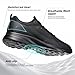 Mens Trail Running Shoes Fashion Walking Hiking Non Slip Sneakers Tennis Cross Training Outdoor Casual Workout Footwear All Black 7