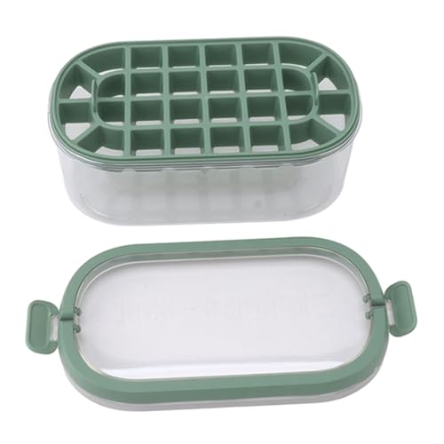 Molde para cubitos de hielo 28 cavidades base suave verde lima miniatura 4