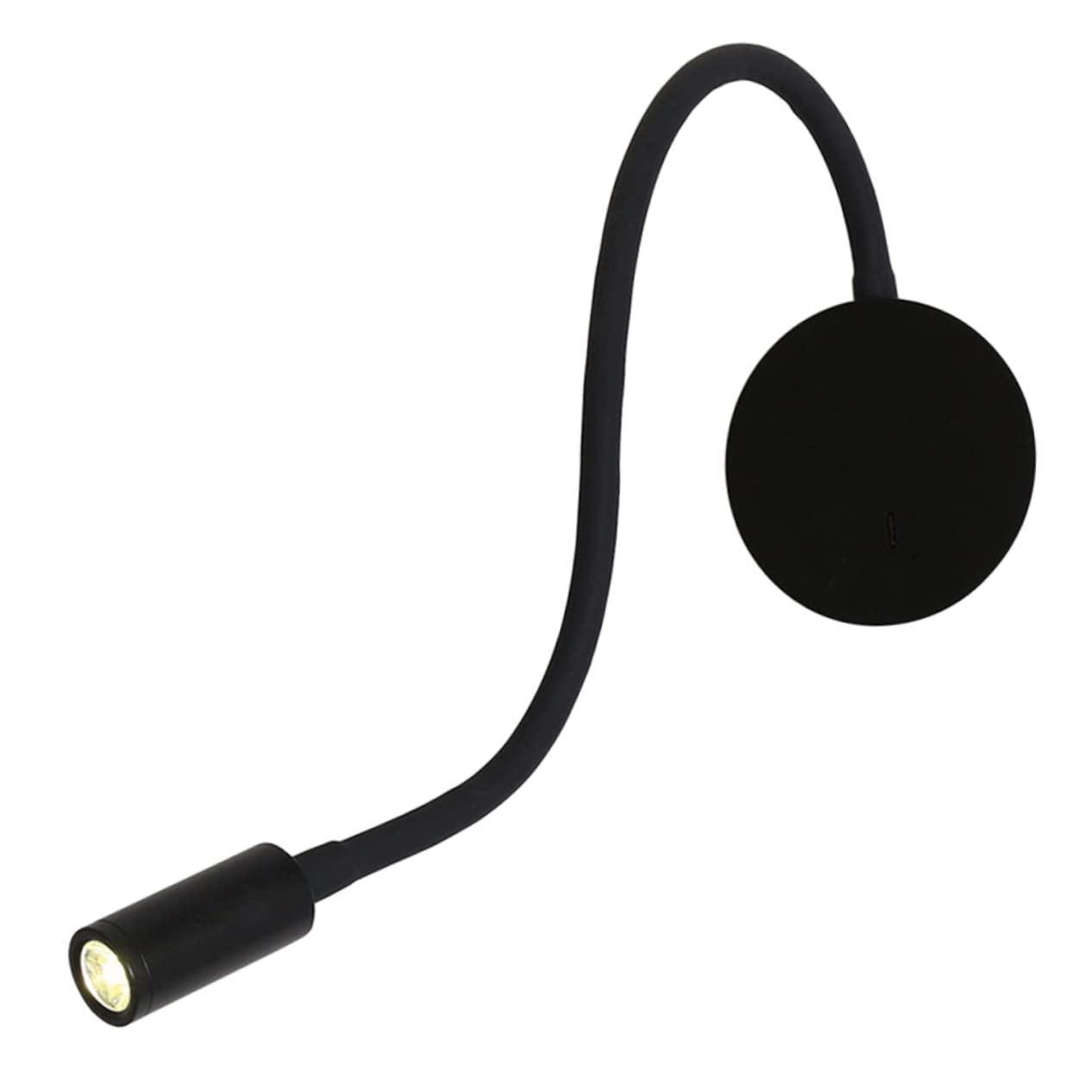 Lampe de lecture murale flexible lit luminaire chevet noir orientable