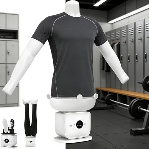 GESAIDES Ferro da Stiro Automatico per Camicie e Magliette - Stira e Asciuga in Pochi Minuti - Manichino Stira Camicie Gonfiabile per Pantaloni/Magliette/Scarpe
