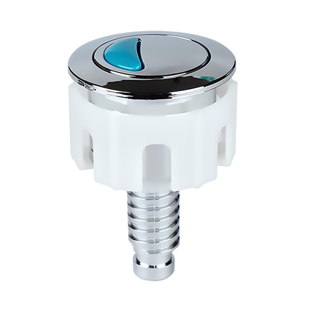 Toilet Flush Button Replacement, Push Button Compatible Toilet Cistern Flush Parts (Plating)
