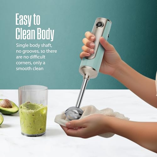 Image of Havells CRAFT Hand Blender|50% Quieter Operation|Easy Blending with 300 Watt Power|Food Grade Material - SS304 Shaft and Blade|Ergonomic One Button Operation|2Yrs Manufacturer Warranty(Blue & Gold)