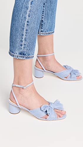 Image of Loeffler Randall Women's Dahlia Pleated Bow Heels with Ankle Strap