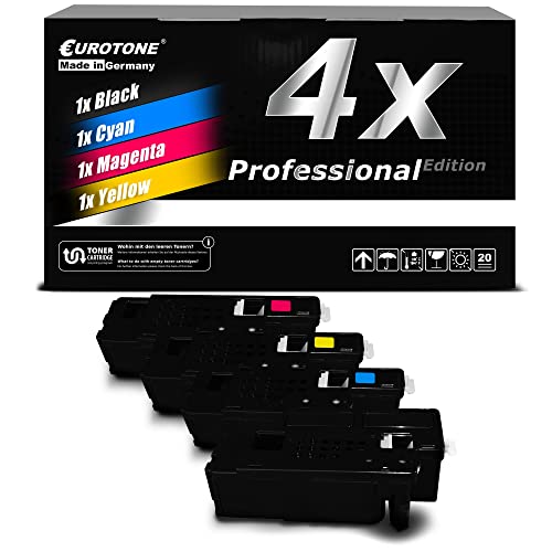 Cartouche toner Dell C1660w XXL lot de 4 pour remplacer 593-11131 CMYK