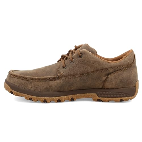 Twisted X Men's Boat Shoe Driving Moc, Moc Toe with CellStretch2