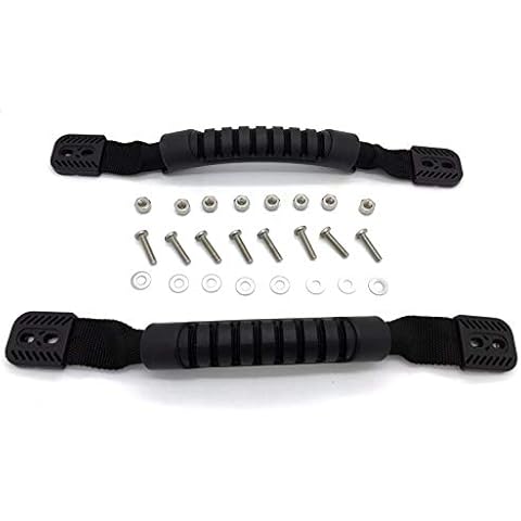 Pactrade Marine Durable Rubber Handles for Kayak, Canoe Or Luggage Set of 2 with Hardware Cover
