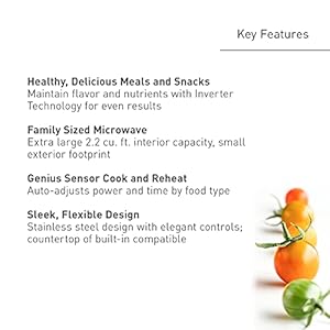 Panasonic oven with cyclonic wave inverter technology 1250w 22 cuft countertop microwave with genius sensor one touch cookingnn sd975s stainless steelsilver stainless  urban country home decor