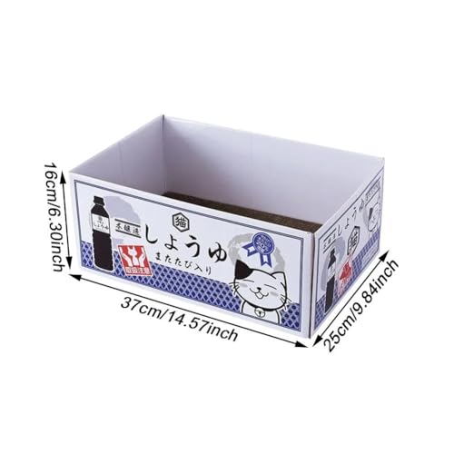Maison en carton pour chat avec grattoir durable et cachette lapin - 4